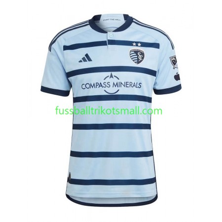 Fußballtrikots Sporting Kansas City 2023-2024 Kurzarm Heimtrikotsatz kaufen